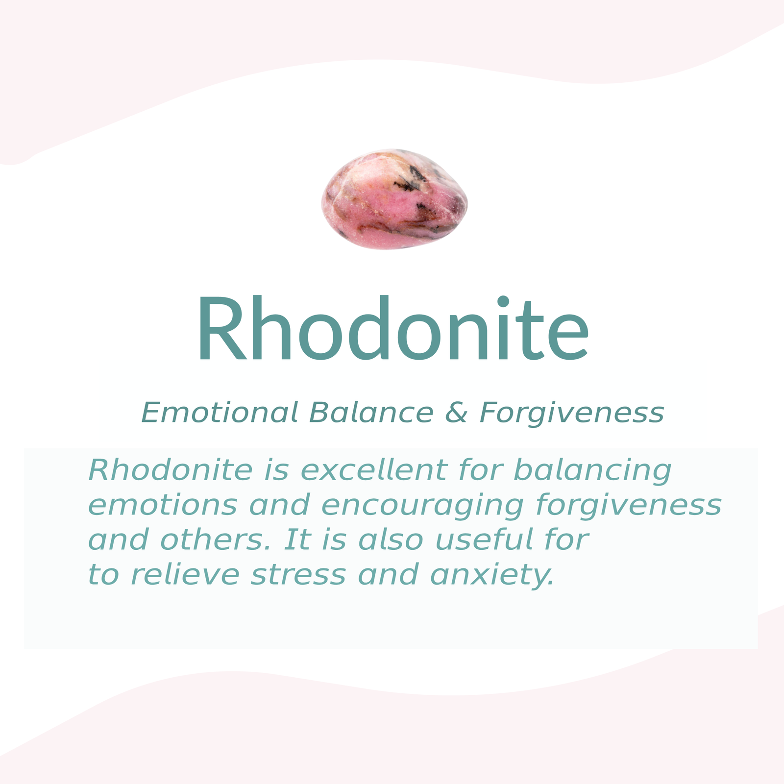 Bracelet "Self-Love" in Rhodonite, Rose Quartz & Amethyst – Bild 5